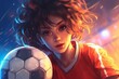 女性サッカー選手,Generative AI AI画像