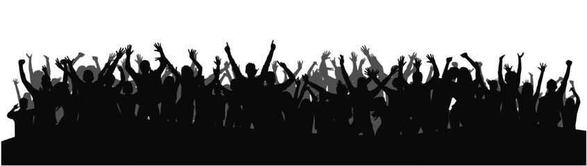 Cheering crowd at a concert. People raising hand at the concert, crowd concert