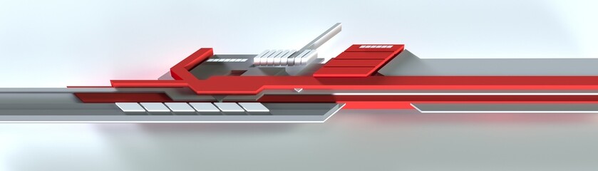 Leinwandbilder - volumetric geometric shapes on a white background. Blank for design. 
