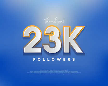 Colorful designs for 23k followers greetings, banners, posters, social media posts.