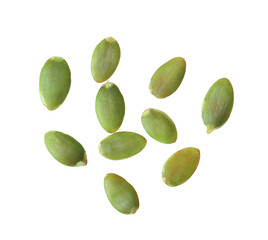 Wall Mural - Pumpkin seeds isolated on transparent png