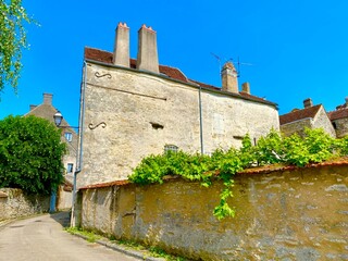 Wall Mural - old house in the village of Vezelay