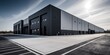 © AkimD - AI Generated. AI Generative. Realistic render of logistic business transport warehouse dock station. Factory and transport house. Graphic Art Illustration..Illustraton