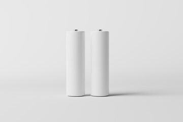 Sticker - blank AA battery mockup