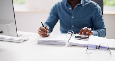 Aufkleber - african tax accountant ledger public record