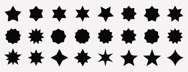 Wall Mural - star icons collection. stars collection. rating star icon. star vector icons