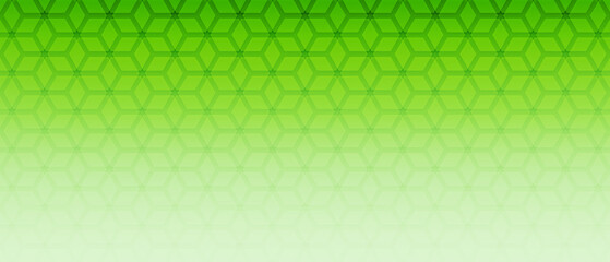 Wall Mural - Abstract geometric hexagon pattern green background