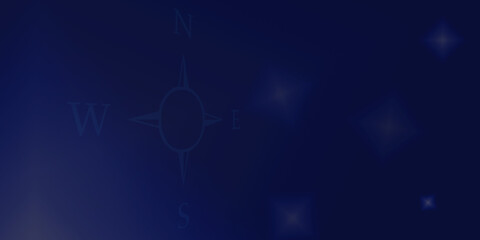 Poster - blue and white  abstract illustration background with shapes and lines
