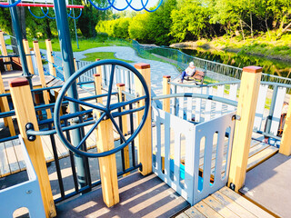 Wall Mural - playground in the park