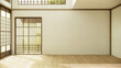 © Interior Design - Nihon room design interior with door paper and wall room japanese style.