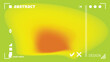 Abstract tech design with blurry reddish orange spot on greenish yellow background