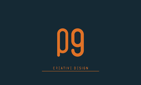 Alphabet letters Modern Creative logo QG , GQ