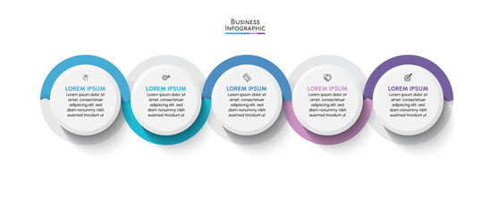 Business data visualization. timeline infographic icons designed for abstract background template milestone element modern diagram process technology digital marketing data presentation chart Vector