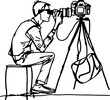 © safri - Photographer sketch drawing