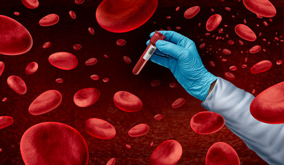 Wall Mural - blood tests and screening for early detection of genetic disorders or multiple cancers and malignant