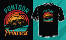 Pontoon Princess Pontoon T Shirt Design