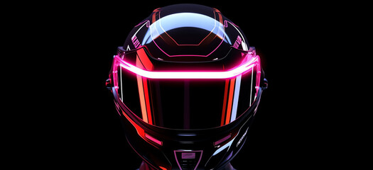 Sticker - luminous helmet, AI generated