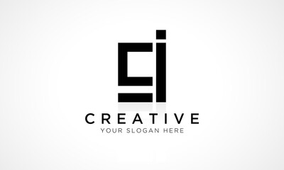 EI Letter Logo Design Vector Template. Alphabet Initial Letter EI Logo Design With Glossy Reflection Business Illustration.