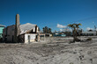 Destroyed Houses and neighbourhoods after Hurricane Ian in Fort Myers Florida Sea Front, USA