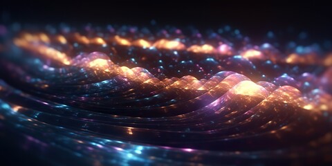 Wall Mural - ai generated. ai generative. space galaxy adventure explore abstract deep wormhole teleport gravity.
