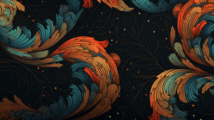 Wall Mural - abstract dark atmosphere pattern pattern