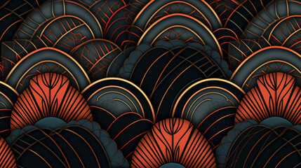 Wall Mural - abstract dark atmosphere pattern pattern