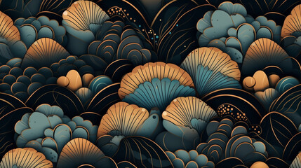 Wall Mural - abstract dark atmosphere pattern pattern