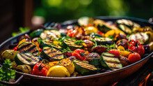 "Flavorful Grilled Vegetable Medley: Savory And Delicious" , Summer BBQ (Generative AI)