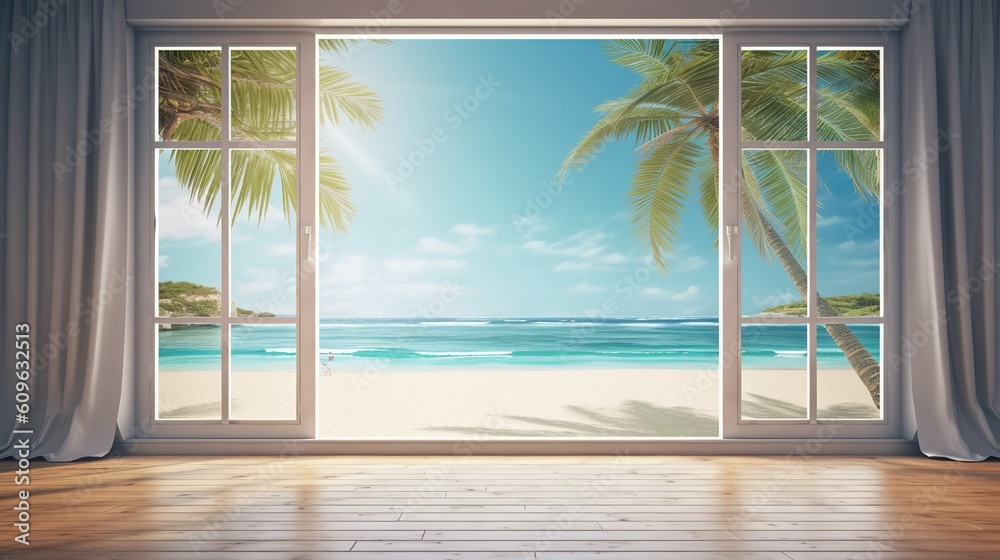 Window Screen Beautiful Beautiful view window for luxury lifestyle design. Natural background ...