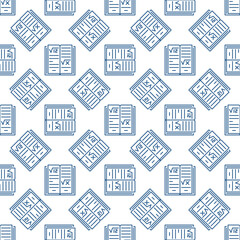 Poster - Mathematics Book vector Math Education and Learning concept outline seamless pattern