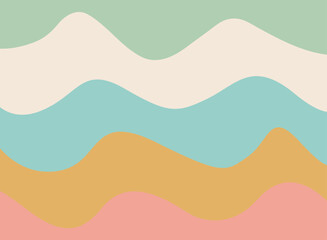 elegant soft color background line wave