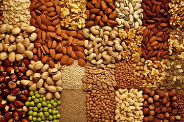 varieties of nuts and other seeds