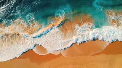  Beautiful beach, view from above.