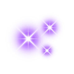 Wall Mural - purple light sparkle star