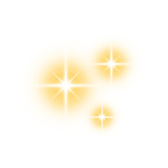 Wall Mural - gold light sparkle star