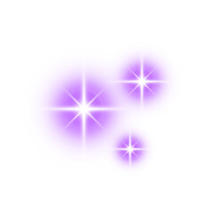 Wall Mural - purple light sparkle star