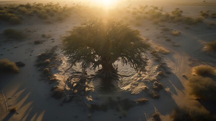 Wall Mural - mighty tree of life, generative ai