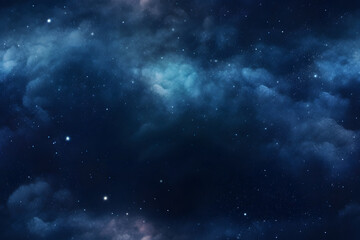 Wall Mural - seamless texture and full-frame background of starry night sky, neural network generated image