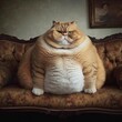 A very fat cat. Generative AI