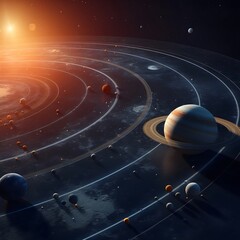 Wall Mural - the earth and the moon