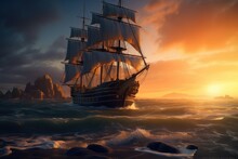 Sailing_ship_in_the_sunset