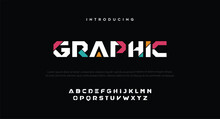 Future Font Creative Modern Alphabet Fonts. Typography Colorful Bold Witn Color Dot Regular. Vector Illustrator
