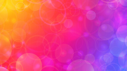 abstract colorful vibrant yellow blue purple orange and blue bokeh light effect background