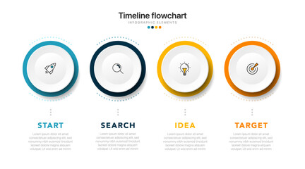 Aufkleber - timeline infographic design with options or steps. infographics for business concept. can be used fo