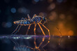 bug on the dark background
