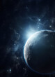 Moon Background Realistic moon The Moon is an astronomical body that orbits planet Earth. Generative AI.