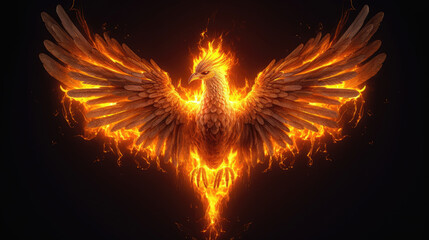 Wall Mural - Glowing Phoenix