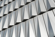 Close-up Of Geometric Exterior Wall Of Modern Building