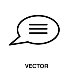 Poster -  Instant message chat icon. vector flat illustration on white background..eps