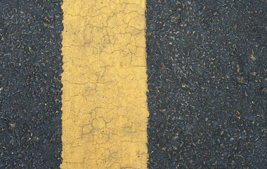 line background on black road surface